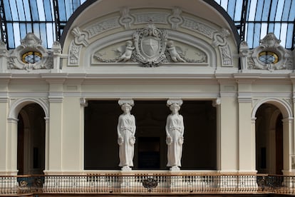Detalle del Museo de Bellas Artes de la ciudad de Santiago, el 20 de marzo de 2025.