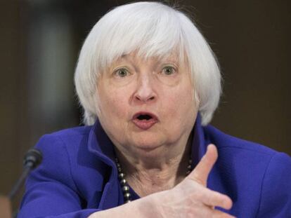 En la imagen, la presidenta de la Reserva Federal (Fed), Janet Yellen.