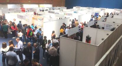 Vista de la feria organizada en Bogotá.