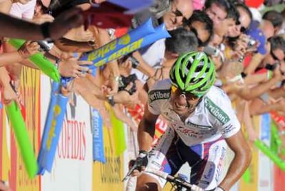 Joaquim Rodríguez, en el esfuerzo final para imponerse en San Lorenzo del Escorial.