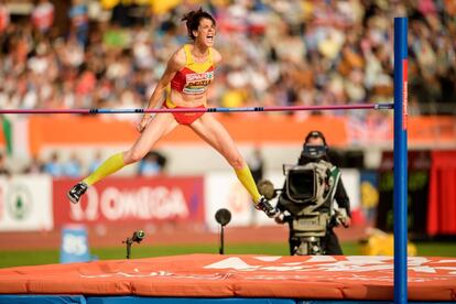 El 7 de julio de 2016 en Ámsterdam Ruth Beitia ganó su tercer oro consecutivo en un Campeonato Europeo.