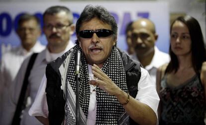 Jesús Santrich, dirigente de la FARC acusado de narcotráfico.