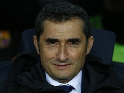 Valverde, antes del duelo ante el Sevilla.