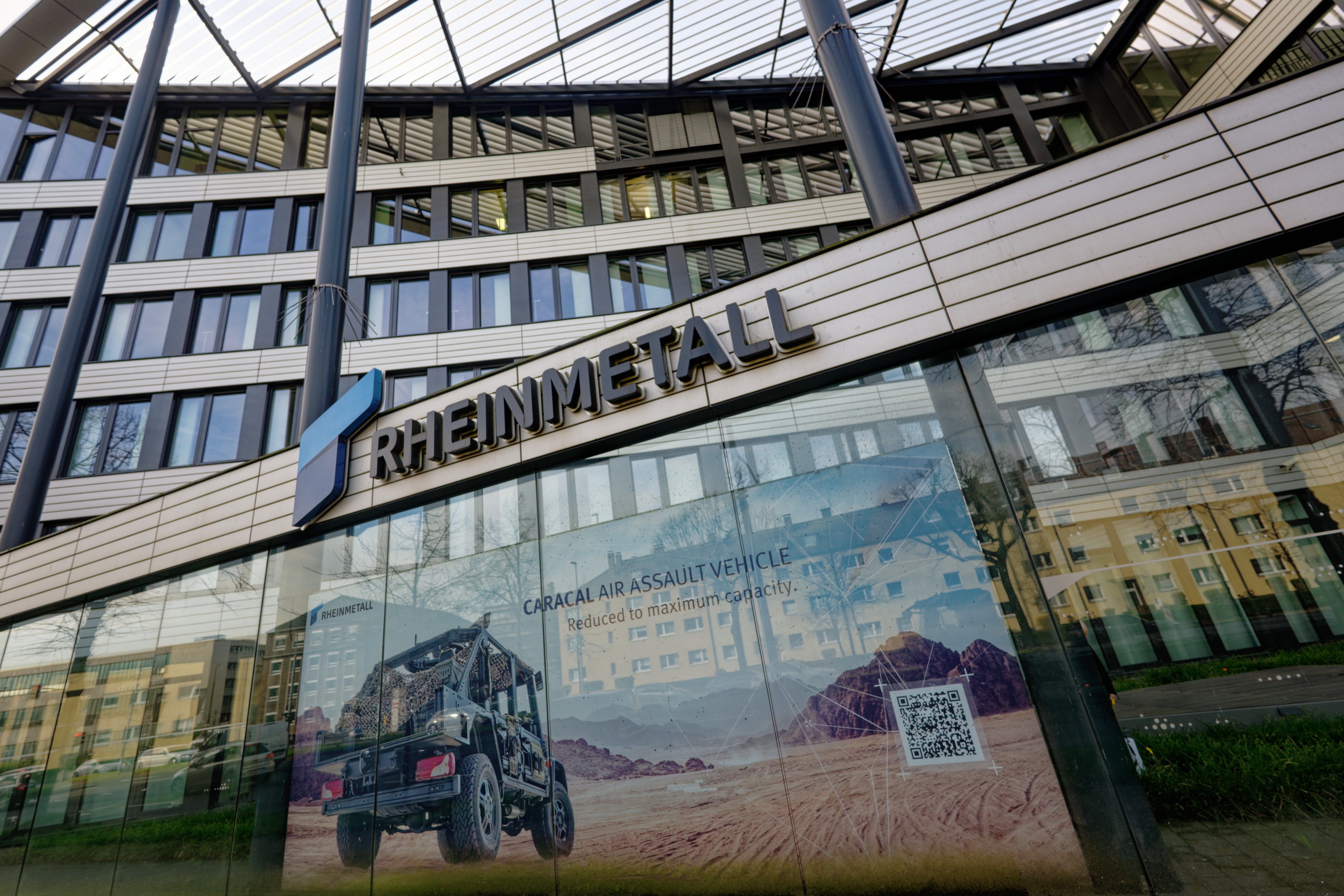 Imagen de la sede administrativa de Rheinmetall en Düsseldorf.
