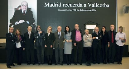 Homenaje a Vallcorba en Madrid.