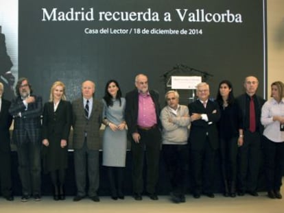 Homenaje a Vallcorba en Madrid.