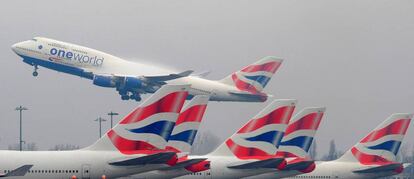 Un Airbus 747 de British Airways.