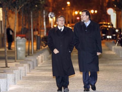 El presidente del Gobierno junto con el de la Comisión en una imagen de archivo