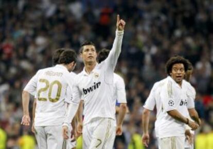 Ronaldo celebra un gol del Real Madrid.