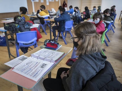 Clase en el colegio Gavina de Valencia.