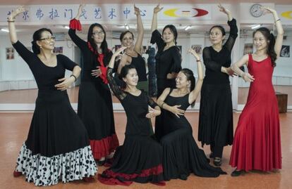 Flamenco students at Portacones, a school in Beijing, China.