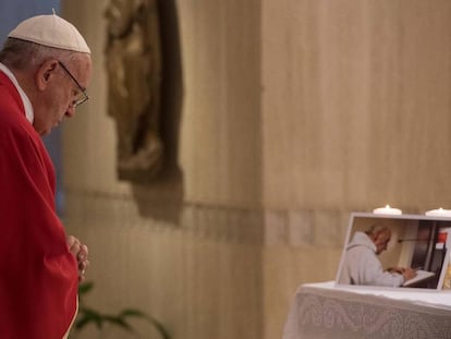 O Papa Francisco nesta quarta-feira no Vaticano.