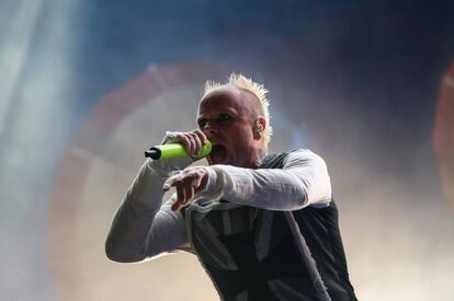 Keith Flint, de The Prodigy, actúa en 2015 en el Incheon Pentaport Rock Festival de Seúl.