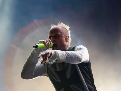 Keith Flint, de The Prodigy, actúa en 2015 en el Incheon Pentaport Rock Festival de Seúl.