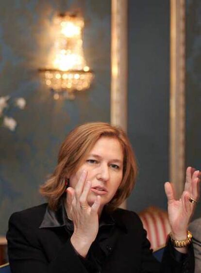 Tzipi Livni, ayer en Madrid.