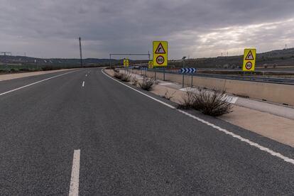 Tramo de la carretera M- 203 en Mejorada del Campo, Madrid. 