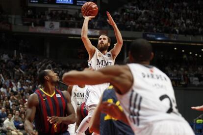 Sergio Rodríguez, el pasado diciembre ante el Barcelona.