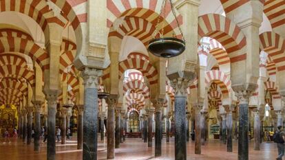 Interior de la Mezquita de Córdoba.