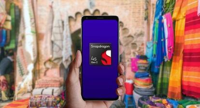 Teléfono con el procesador Snapdragon 4s Gen 2 en lña pantalla