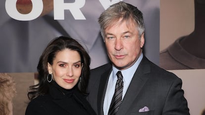 Hilaria y Alec Baldwin, en un estreno de Broadway, Nueva York, el 20 de febrero de 2020.