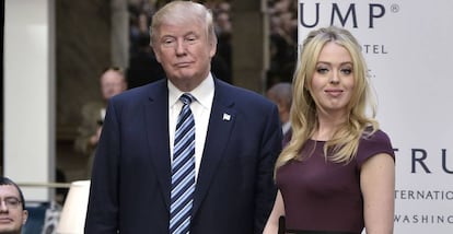 Donald e Tiffany Trump, em 26 de outubro, em Washington.