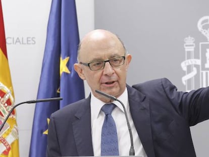 El ministro de Hacienda, Cristóbal Montoro. 