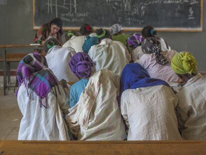 Una de las 26 escuelas que la ONG Trampled Rose apoya en Etiopía.