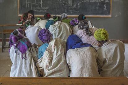 Una de las 26 escuelas que la ONG Trampled Rose apoya en Etiopía.