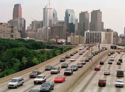 Vías de entrada y de salida de Filadelfia (EE UU), una de las ciudades que une la autopista de Abertis.