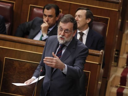Mariano Rajoy, en el Congreso de los diputados. 