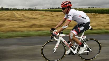 Contador in the Tour de France last month.