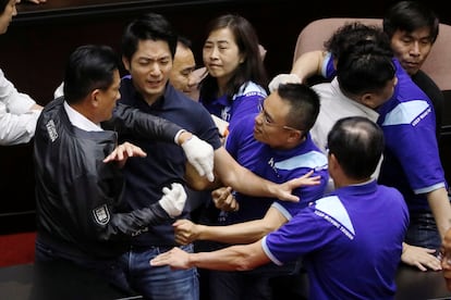 Diputados en el Yuan Legislativo, en Taipéi en 2020.