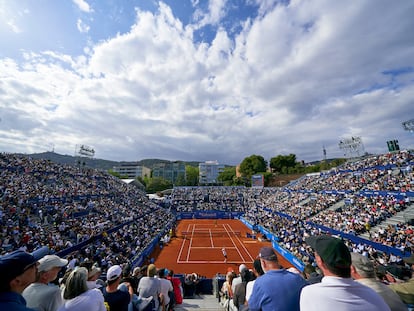 Panorámica de la Pista Rafa Nadal del complejo del Godó, en Barcelona.