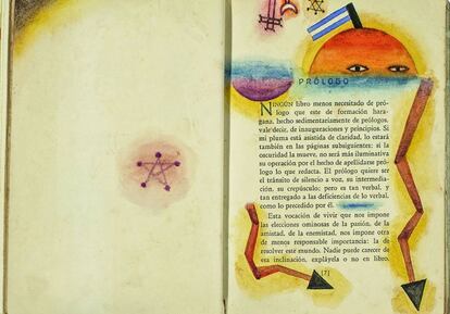 Prólogo de 'El idioma de los argentinos' de Borges, ilustrado por Xul Solar.