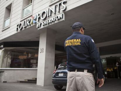 La policía de México vigila el hotel donde el grupo Delorean fue víctima de un secuestro virtual.