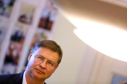 El vicepresidente de la Comisión Europea, Valdis Dombrovskis.