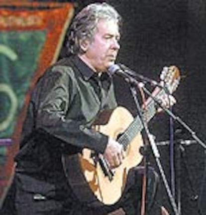 El veterano cantautor Paco Ibáñez.