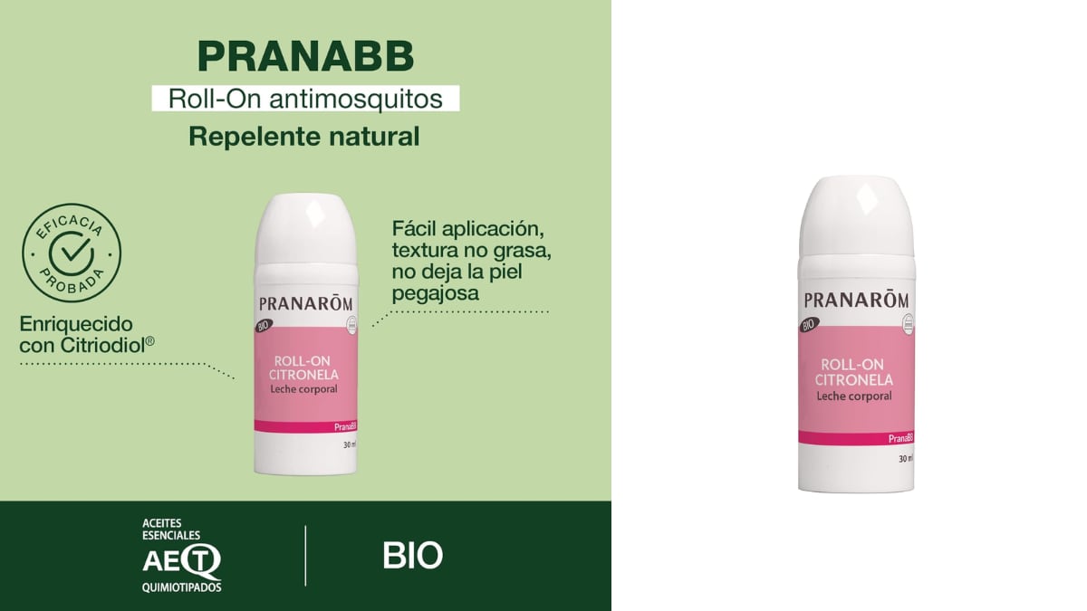 Repelente de mosquitos cómodo y práctico.