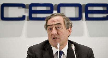 El presidente de la CEOE, Joan Rosell.