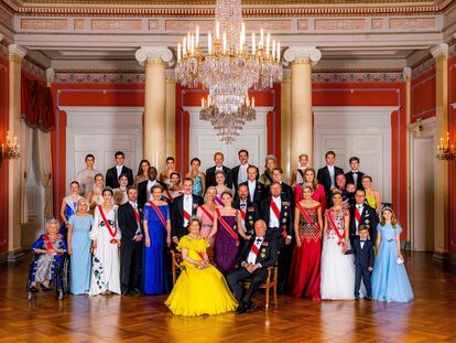 Un encuentro de familias reales europeas en Oslo.