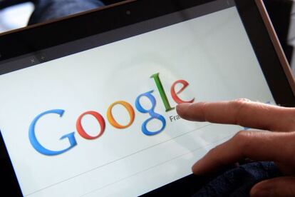 El buscador Google en una tableta