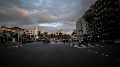 A street in Madrid on the day after the state of alarm took effect.