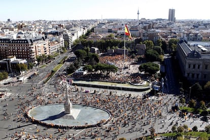 Vista general de la plaza de Colón.