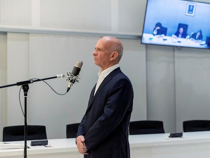 Hugo Carvajal, durante la vista celebrada en 2019 sobre su extradición en la Audiencia Nacional.