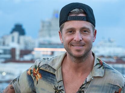 Singer, songwriter and producer Ryan Tedder at the rooftop of the UMusic Hotel, in Madrid.