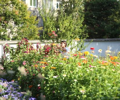 El jardín de Masami Charlotte Lavault es un espacio de 1.200 metros cuadrados de tierra cultivable en el barrio de Belleville, un microcosmos a escasos minutos en metro del centro de París.