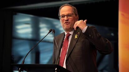 El presidente de la Generalitat, Quim Torra, en Lleida, el pasado 22 de marzo.