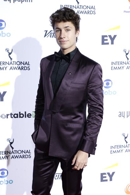 El 'influencer' Juanpa Zurita durante la alfombra roja previa a la entrega de premios en Nueva York.