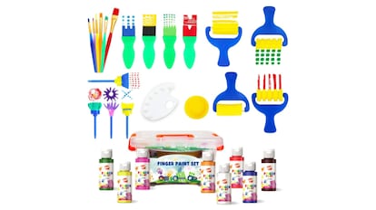Kit de pintura de dedos para niños y niñas de BLOT