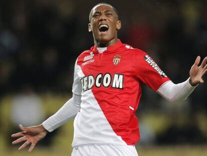 Anthony Martial, con el Mónaco.